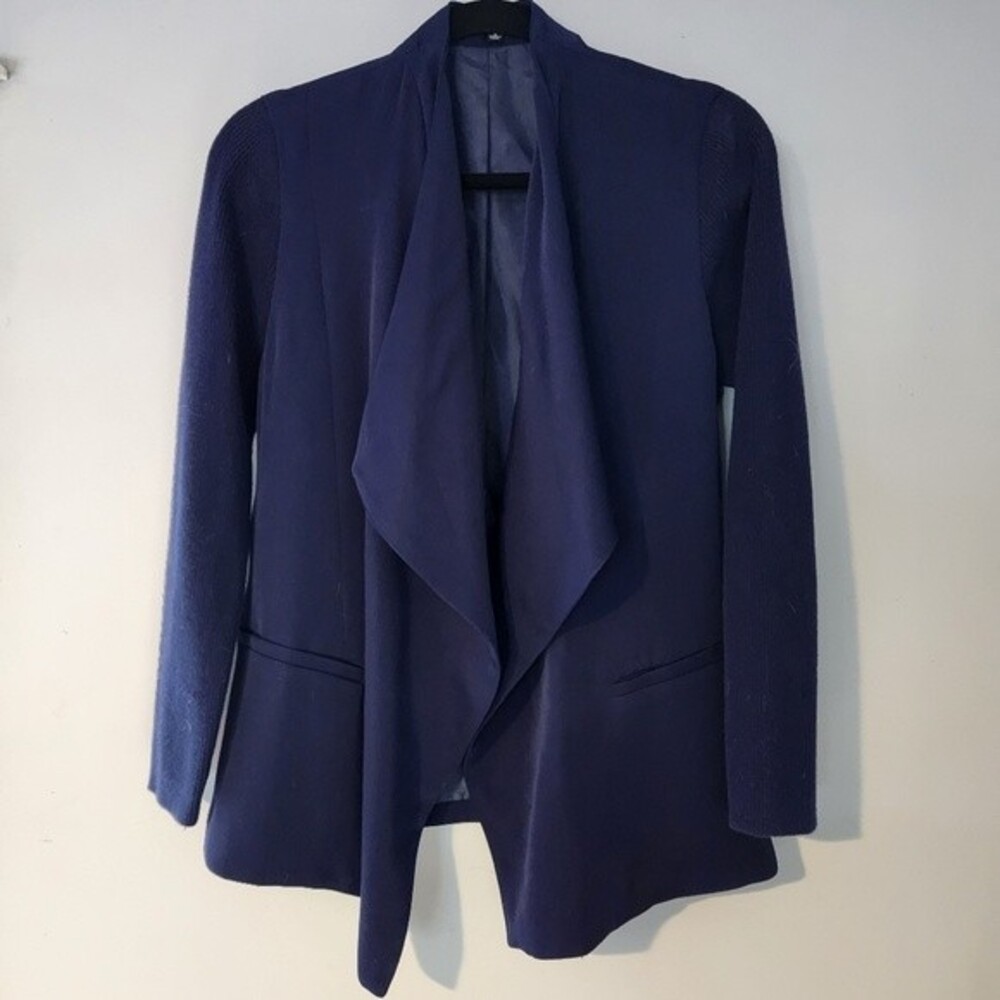 Blue Drape Jacket